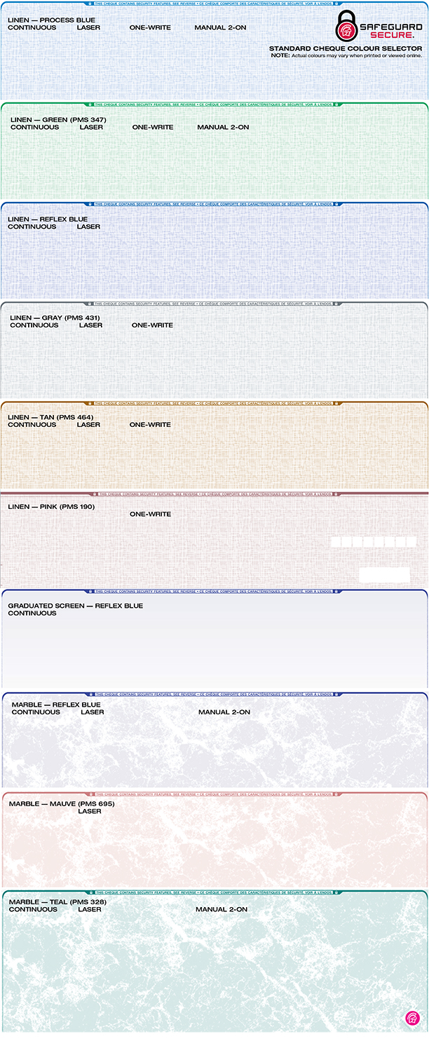 cheque information