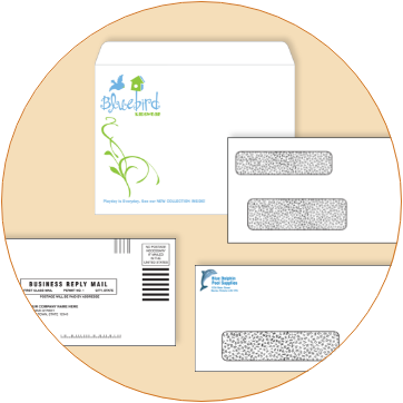 Custom envelopes, envelopes with windows and business reply envelopes