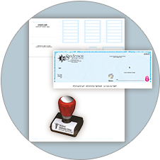 Customized cheques, forms and banking supplies