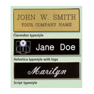 Plastic engraved name plates